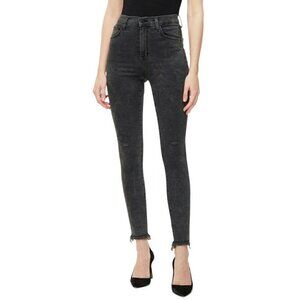 J Brand Women's Black Denim Leenah High Rise Ankle Skinny Jeans Size 26 JB002487